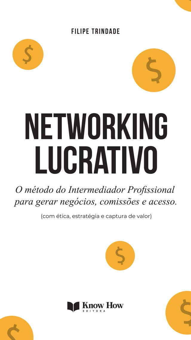 Capa do livro Networking Lucrativo, de Filipe Trindade
